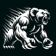 Fototapeta premium Illustration of Koala Monster Vector Art