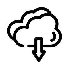 cloud line icon