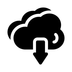 cloud glyph icon