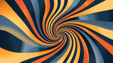 Abstract red, white, and blue striped pattern. Digital artwork.