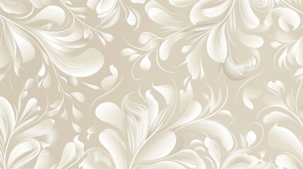 Abstract 3D paper art pattern with beige tones and intricate shapes.