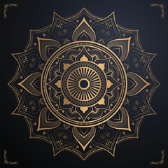 Elegant golden mandala background  and vactor  file download.