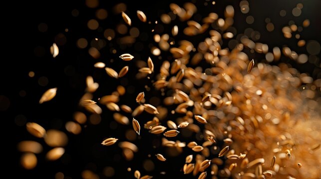 A Golden Rain of Grains - Powered by Adobe