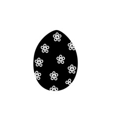 patterned easter eggs line illustration