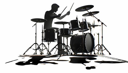 Shadow of the drummer