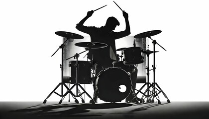 Shadow of the drummer