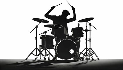 Shadow of the drummer