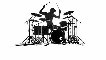 Shadow of the drummer