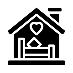 house glyph icon