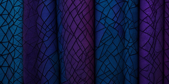 Elegante, abstrakte Texturen in leuchtendem Blau und Violett, die eine beeindruckende visuelle Tiefe erzeugen und als inspirierender Hintergrund f&uuml;r kreative Arbeiten und Gaming dienen