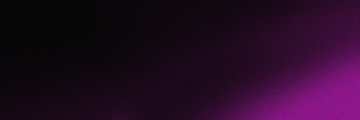 Abstract gradient noise grain background featuring a smooth transition from deep purple to black. Perfect for designs, presentations, and digital art. posters advertising, templates, banners, covers.