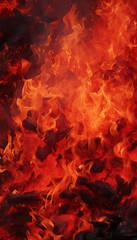 Intense passion  match engulfed in vibrant flames symbolizes emotions and potential burnout