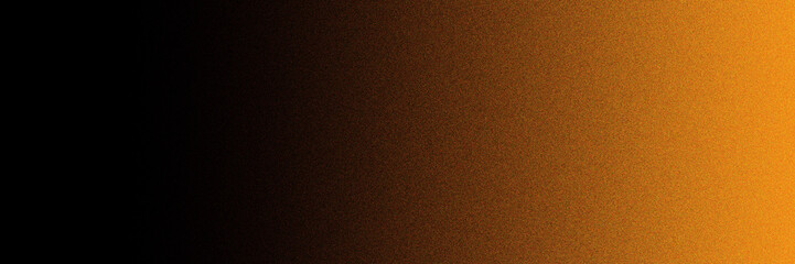 Abstract  gradient noise grain background with a smooth transition from black to orange. Perfect backdrop for various creative projects and designs. posters advertising, templates, banners, covers.