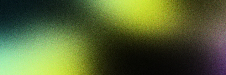 Abstract  gradient noise grain background with soft yellow, green, purple, and black hues. Perfect for digital design, presentations, and creative projects. posters advertising, templates, banners