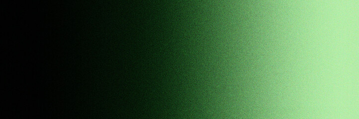 Gradient noise grain background with a smooth transition from dark black to vibrant green. Perfect for design projects and digital art. posters and advertising, templates, covers, banners.
