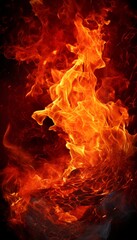 Vibrant flames symbolize intense emotions around a match, balancing passion and burnout