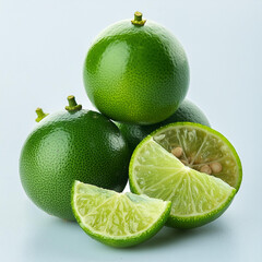 calamansi Fruits white background