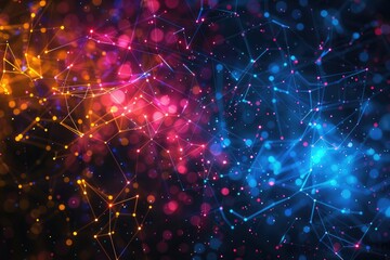 Abstract colorfur background digital wave cyber surface diodes