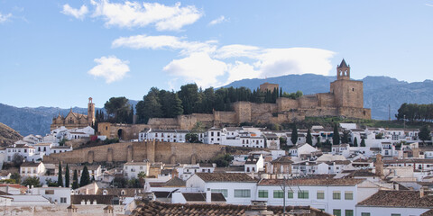 Fototapeta premium Antequera, Malaga, pueblo, castillo, ciudad