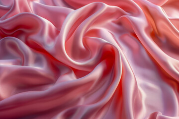 Obraz premium A pink fabric with a swirl pattern