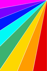 Poster/flyer background. Rainbow colour theme. Geometric graphic illustration. Use as design element for websites, print and other graphics.