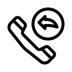 incoming call line icon