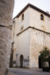 Fototapeta premium Old Spanish church in Deba, Spain