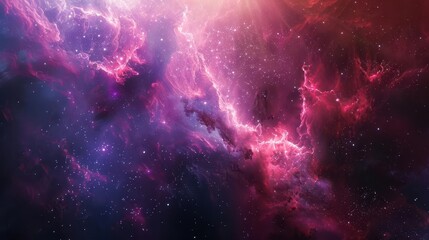 Fototapeta premium aweinspiring deep space vista with nebulae galaxies and celestial wonders 3d rendering