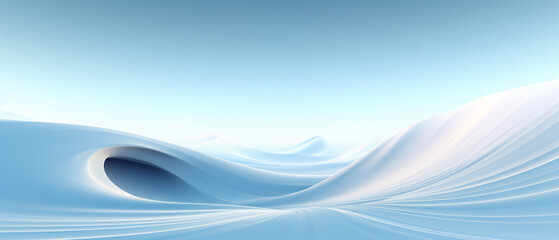 Fototapeta premium Abstract futuristic background with fractal horizon in vibrant colors, digital art concept.