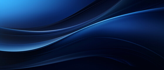 Fototapeta premium Abstract luxury gradient blue background, smooth dark blue, elegant design, modern digital art concept.