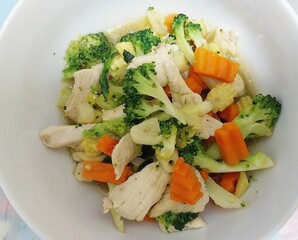 thai food dish menu stir fried vegetable Asian food broccoli
