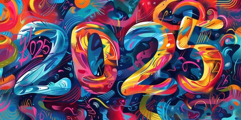 Vibrant and Colorful 2025 Abstract Art