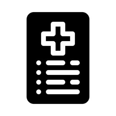 Obraz premium recipe glyph icon