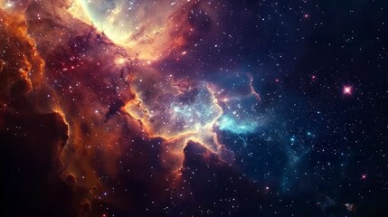 Fototapeta premium beautiful giant colorful nebulae in space