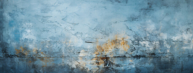 Blue grunge style for portraits posters, grunge text overlay, artistic vintage design concept.