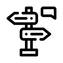 direction line icon