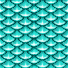 Motif écailles de poisson vert © Sardine