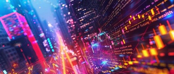 Fototapeta premium Future Wealth Portfolio Growth: A Visual Journey Thriving Investments