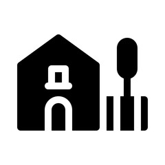 house glyph icon