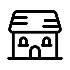 cottage line icon