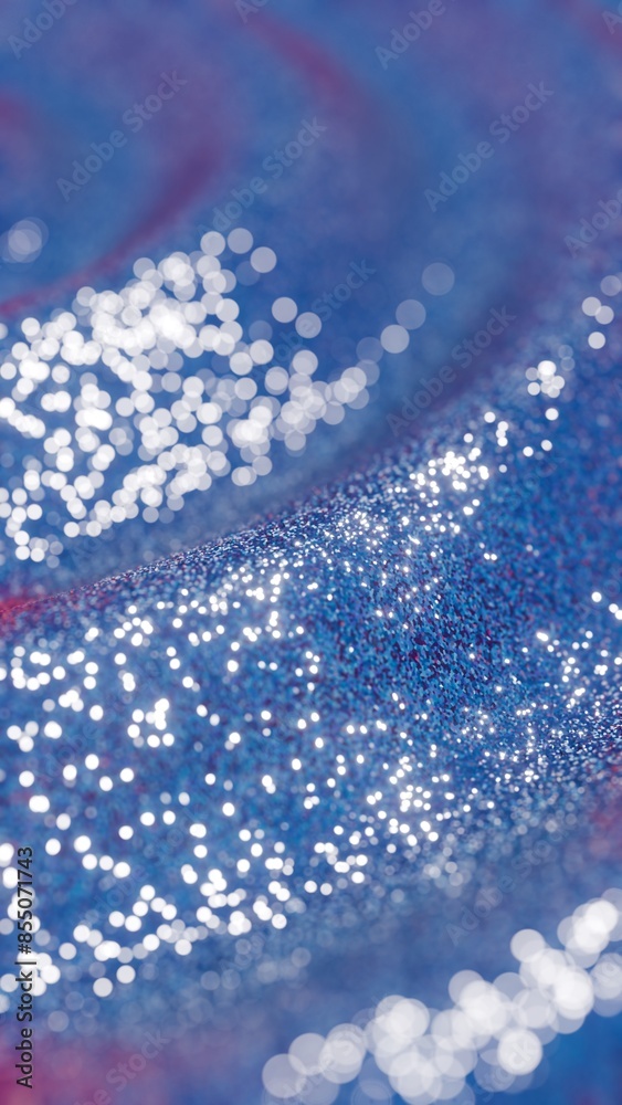 Aufkleber glittering cosmos: a close-up exploration of shimmering particles in an abstract universe