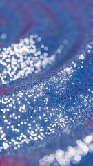 Glittering Cosmos: A Close-Up Exploration of Shimmering Particles in an Abstract Universe