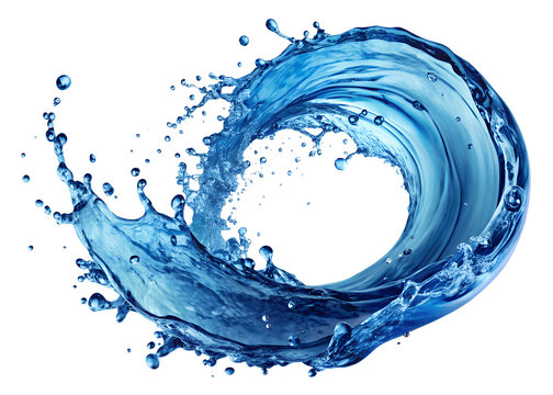 splashing water wave transparent background