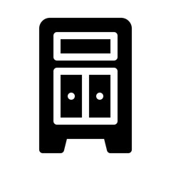 Fototapeta premium cabinet glyph icon