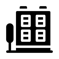 appartment glyph icon