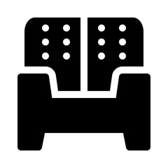 sofa glyph icon