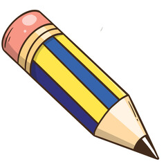 pencil with eraser illustration
