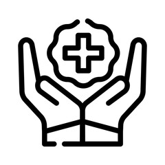 medical assistance line icon