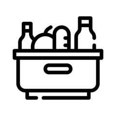 food donation line icon