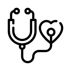 medical checkup line icon